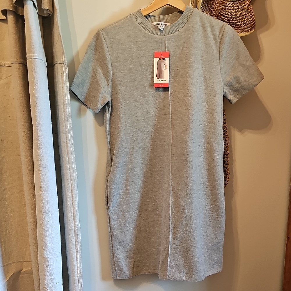 Steve Madden Heather Gray Knit Dress